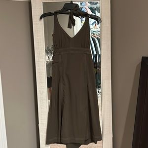 Athletic size 6 halter dress - beautiful military green color